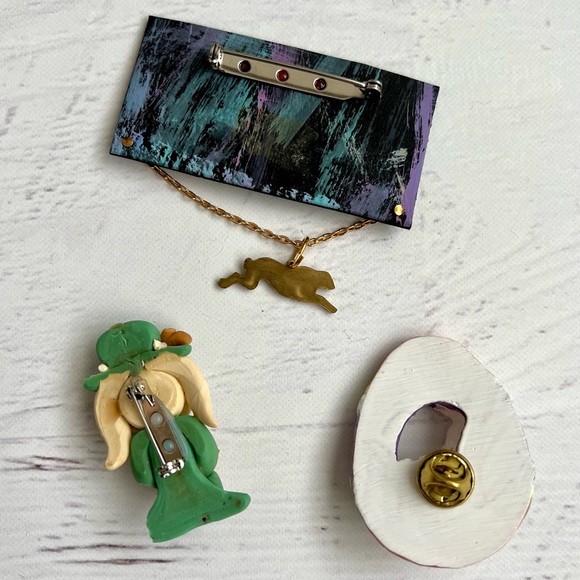Vintage Easter Pins, Set of 3 - Picture 2 of 5
